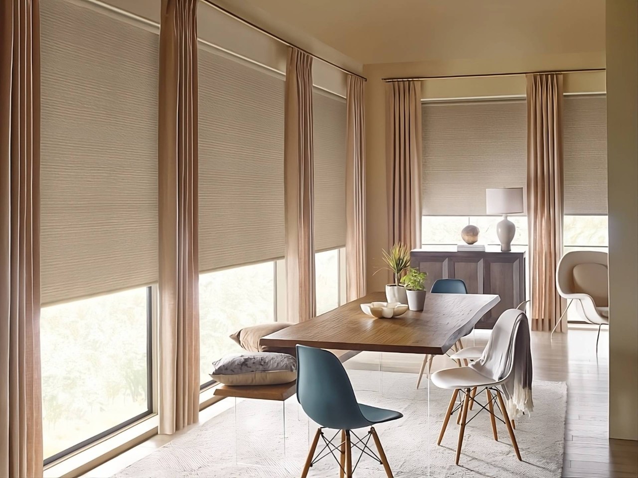 Hunter Douglas Designer Roller Shades with Dual Rollers near Richardson, Texas (TX) 